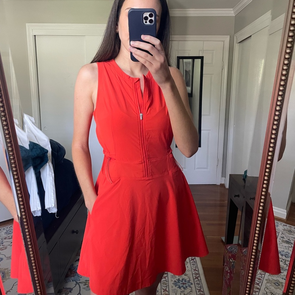 Athleta Red Halter Sundress Mini